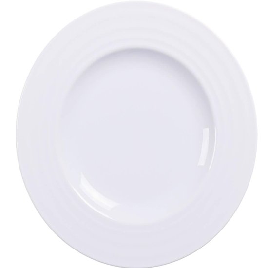 Prato Sobremesa Branco 21cm Porcelana Vibrare Tramontina Avulso Bolo Torta Doces