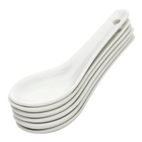 Conjunto 6 Colheres para Finger Food de Porcelana Lyor 20ml Branca