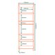 Torre Quente 1 Porta Vidro 70 cm Vera TVE03 Marrocos Off White MXM