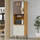 Torre Quente 1 Porta Vidro 70 cm Vera TVE03 Marrocos Off White MXM