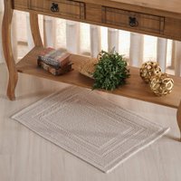 Tapete Nobile Jacquard 100% Algodão 1300g/m² 40x60cm  Marfim