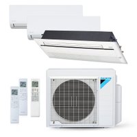 Ar-Condicionado Multi Split Inverter 24000 BTUs Daikin Quente e Frio (2 Evap. HW 9000 + 1 Evap. K7 1V 18000) 220V