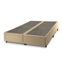 Base Box Baú Queen Size Prince Sued 0,79X1,97X0,41 - Bege