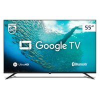 TV 55 Philips Smart 4k Google TV Voz 55PUG7019 - Preto