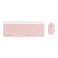 Combo Teclado e Mouse Sem Fio Logitech MK470 US  920-011313 - Rosa