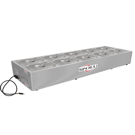 Buffet Térmico de Bancada Spolu 10 Cubas 220V SPL-512BC