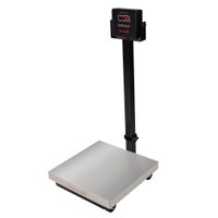 Balança Digital de Plataforma Balmak Serie Plus Inox 300kg Coluna com Bateria K-300ICB-3/P
