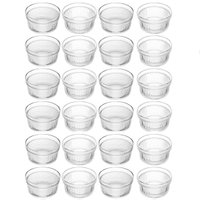 24 Ramequins de Vidro 200ml Cumbuca Molheira Porta Condimentos Restaurante Lancheria