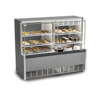 Vitrine Expositora Quente e Fria 140 cm 220V Gelopar GQEA-140R CC