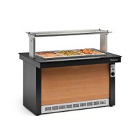 Buffet Térmico Gelopar 3 Cubas Preto 220V GBTA-140