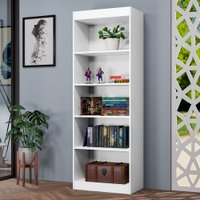 Estante para Livros Larissa 4 Prateleiras Branco - J&a Móveis