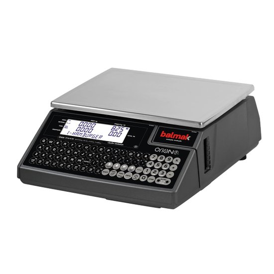 Balança Digital Comercial Balmak Órion 1 Key com Impressor Integrado Bivolt OT-6/15/301PE