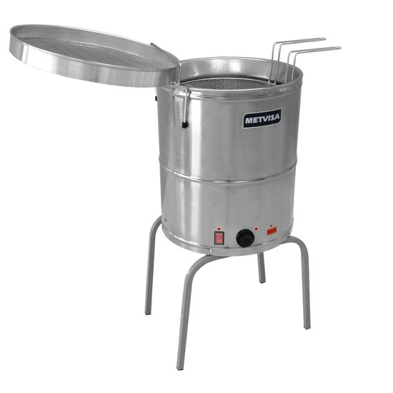 Fritadeira Elétrica Água e Óleo Metvisa Max Bi-Partido 38 Litros 8000W Monofásico 220V FIE20MBIP2205