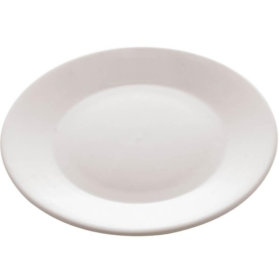 Prato para Sobremesa Porcelana Clean 20,5cm Lyor Mesa Posta Pratinho de Lanche