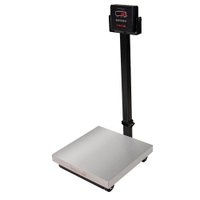 Balança Digital de Plataforma Balmak Serie Plus Inox 150kg Coluna com Bateria K-150ICB-3/P