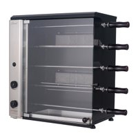 Churrasqueira a Gás de Bancada Vertical Titan Stand 5 Espetos Giratórios 127V