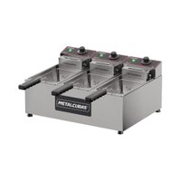 Fritadeira Elétrica Metalcubas 3 Cuba 220V FE 3 C