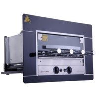Churrasqueira a Gás Natural de Embutir Titan Titanium Preto 4 Espetos Rotativos 127V