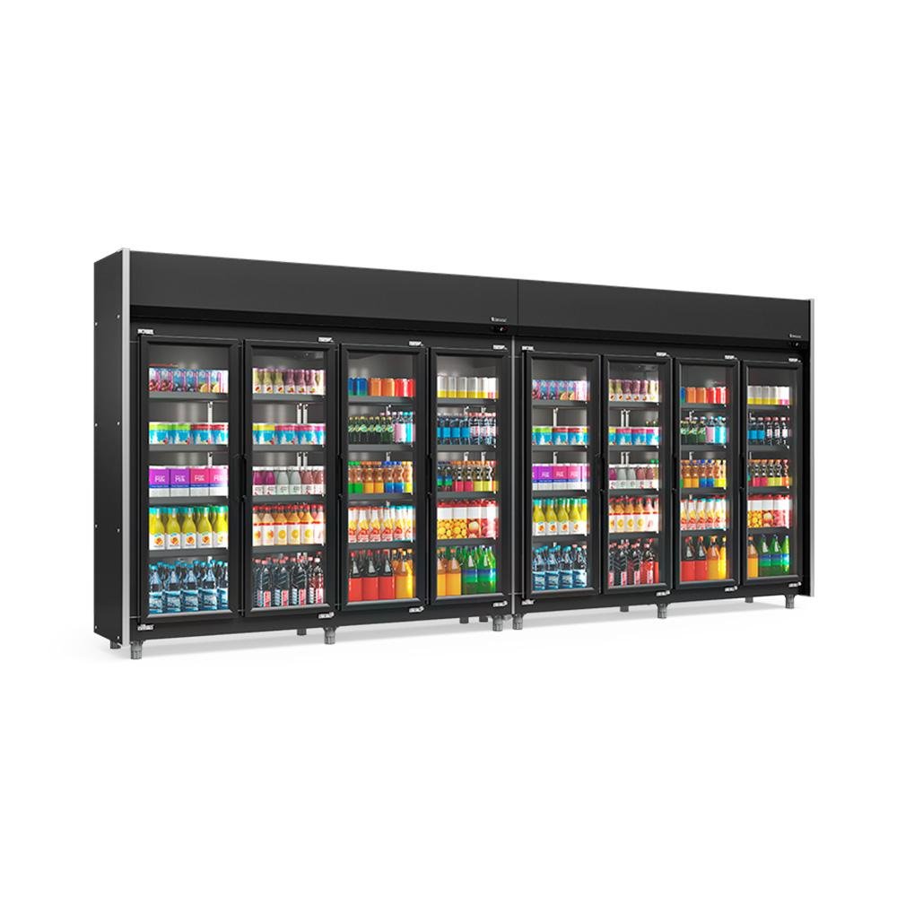 Geladeira/refrigerador 3160 Litros 8 Portas Preto - Gelopar - 220v - Geas-8p Lb Pr