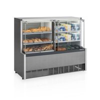Vitrine Expositora Quente e Fria 140 cm 50-60Hz 220V Gelopar GQRA-140R CC