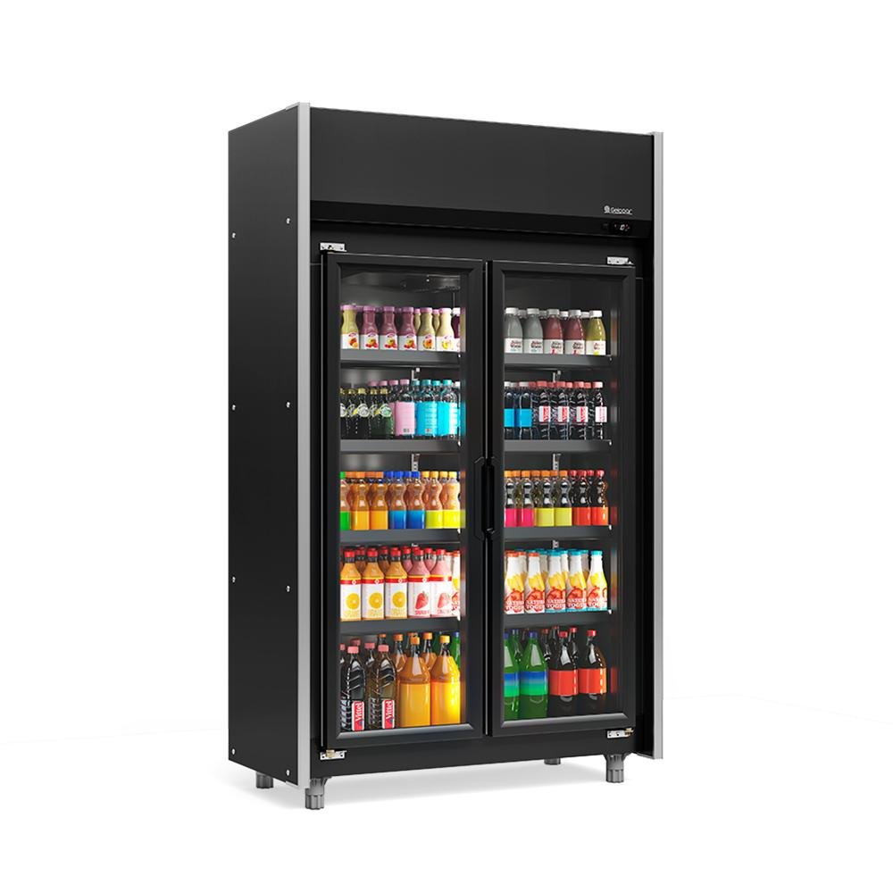 Geladeira/refrigerador 820 Litros 2 Portas Preto - Gelopar - 110v - Geas-2p