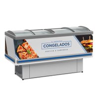 Expositor Ilha Gelopar Para Congelados Plus 520 Litros Branco 220V GESV-190C