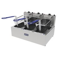 Fritadeira Elétrica Metvisa 3 Cubas 9 Litros 7500W Monofásico 220V FE3T2205