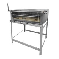 Forno de Lastro a Gás 110cm Metvisa 270 Litros Abertura Guilhotina FLGG110