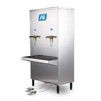 Bebedouro Industrial de Pedal 50 Litros A4 Inox 1 Torneira Gelada 1 Natural 110V