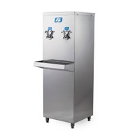 Bebedouro Industrial de Coluna 10 Litros A4 Inox 1 Torneira Gelada 1 Natural 220V