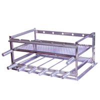 Suporte para Churrasco Fast Gourmet Luxo com 6 Espetos e Grelha SAL06