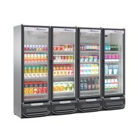 Refrigerador Expositor Vertical 1950 Litros Inox 127V Gelopar GCVR-1950 TI