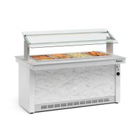 Buffet Térmico Gelopar 4 Cubas Branco 220V GBTA-175