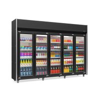 Refrigerador Expositor Vertical 1960 Litros Preto 220V Gelopar GEAS-5P