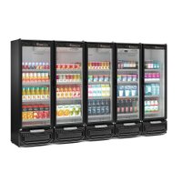 Refrigerador Expositor Vertical 2500 Litros Preto 127V Gelopar GCVR-2500