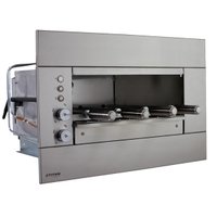 Churrasqueira a Gás de Embutir Titan Prime Suprema 4 Espetos Rotativos 220V
