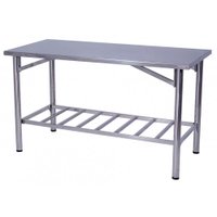 Mesa de Manipulação Benfati Inox 430 150X70CM Paneleiro Gradeado TB 2