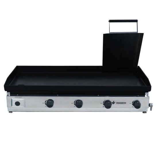 Chapa Bifeteira a Gás 100cm Venâncio Deguste Luxo 4,76mm de Espessura com Prensa C100-49806