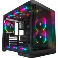 Gabinete Gamer Redragon Wideload Extreme RGB Preto Vidro Curvado Sem Fan Mid Tower ATX - CA-605B