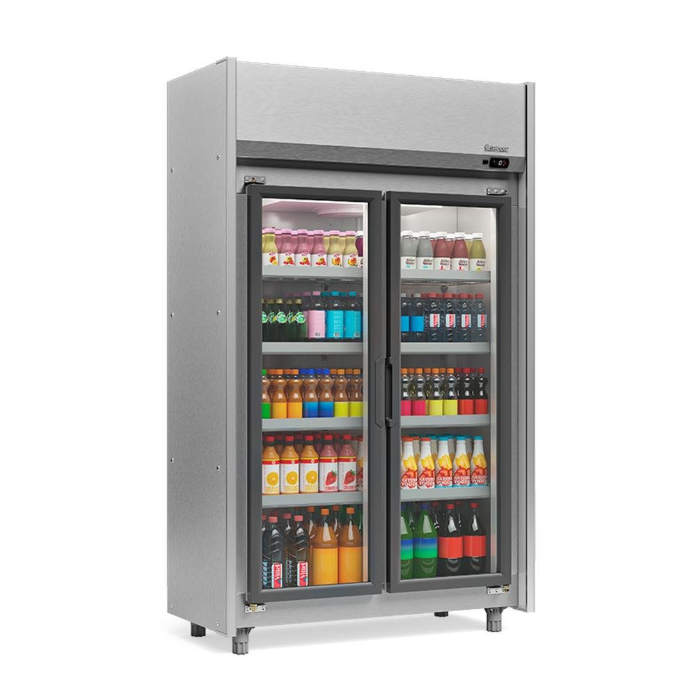 Geladeira/refrigerador 820 Litros 2 Portas Inox - Gelopar - 110v - Geas-2p