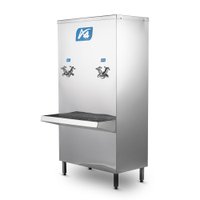 Bebedouro Industrial de Coluna 50 Litros A4 Inox 1 Torneira Gelada 1 Natural 220V