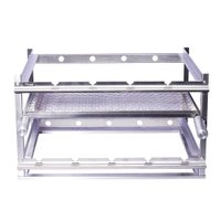 Suporte para Churrasco Fast Gourmet Standard de 5 Espetos e Grelha SAS05