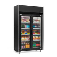 Refrigerador Expositor Vertical 820 Litros Preto 127V Gelopar GEAS-2P