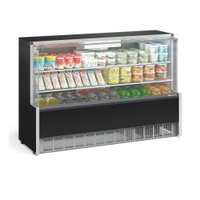 Vitrine Refrigerada Gelopar Ar Forçado 175 cm Preto 127V GPFA-175R