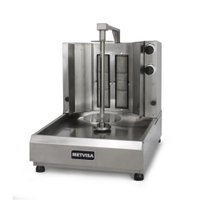Assador de Churrasco Grego a Gás Metvisa 2 Queimadores Espeto Rotativo 127V ACGE2127M605