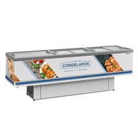 Expositor Ilha Gelopar Para Congelados Standart 819 Litros Branco 127V GESV-290 R