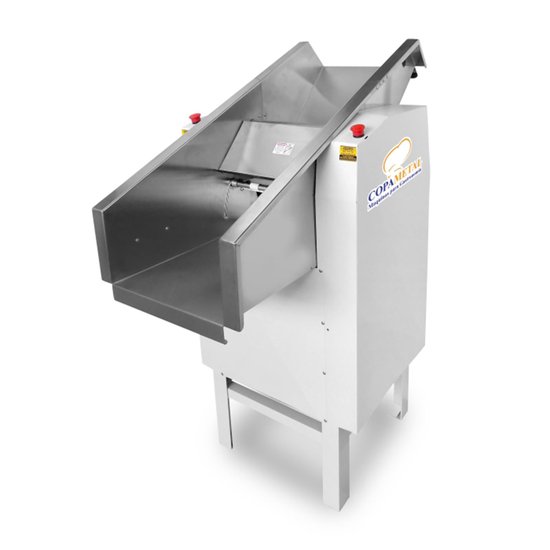 Cilindro Profissional de Massas Super 600 Copametal Aço Carbono Trifásico 220V CPTS-600-220V