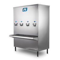 Bebedouro Industrial 200 Litros A4 Inox 3 Torneiras Geladas 1 Natural 220V