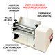 Cilindro Laminador 30 cm Standard Bivolt Saro com Talharim CSC30+T