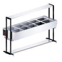 Buffet térmico Saro 10 cubas com tampa Inox 220V BF1022